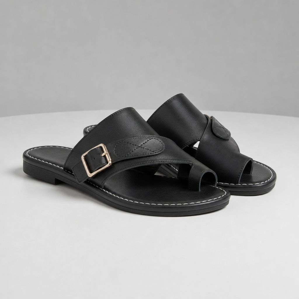 Zakynthos Orthopedic Bunion Sandals in Black