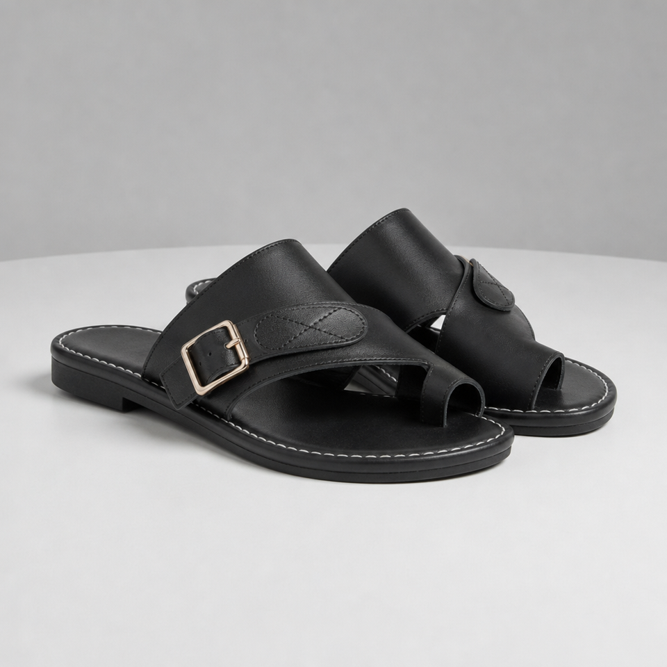 Zakynthos Orthopedic Bunion Sandals in Black