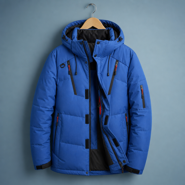 Spoleto Insulated Hooded Parka in Blue