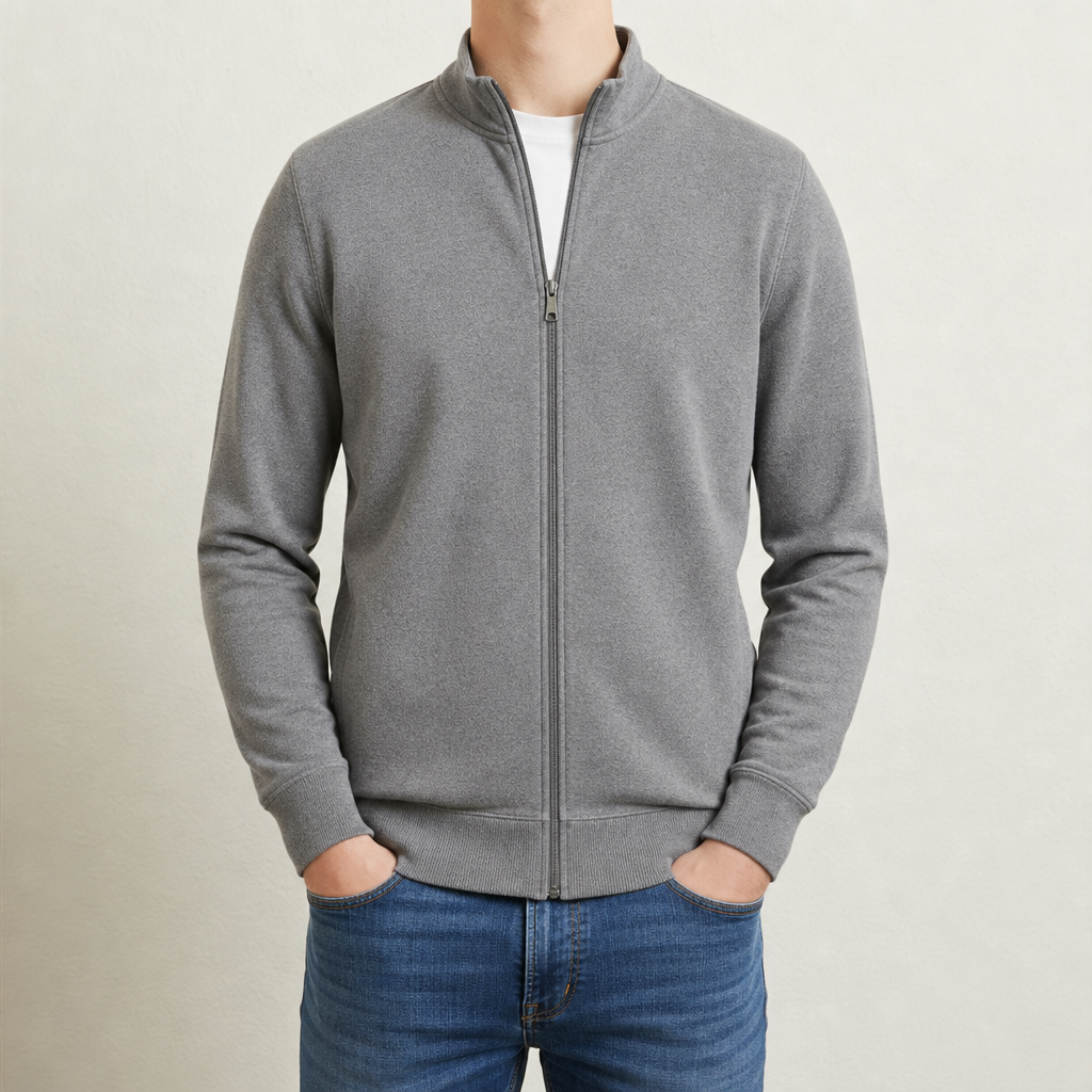 Como Full-Zip Fleece Jacket in Grey