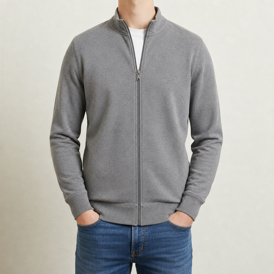 Como Full-Zip Fleece Jacket in Grey