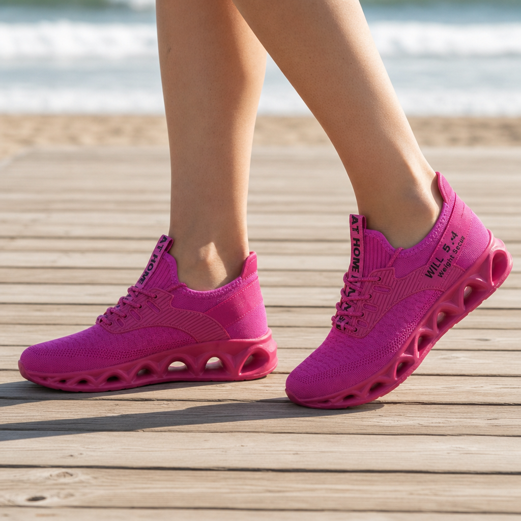Monsaraz Bold Blade Sneakers in Pink