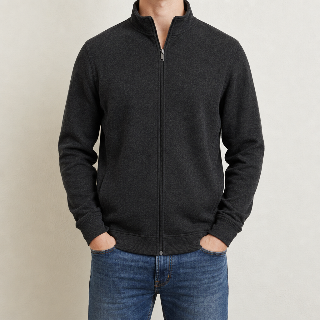 Como Full-Zip Fleece Jacket in Black