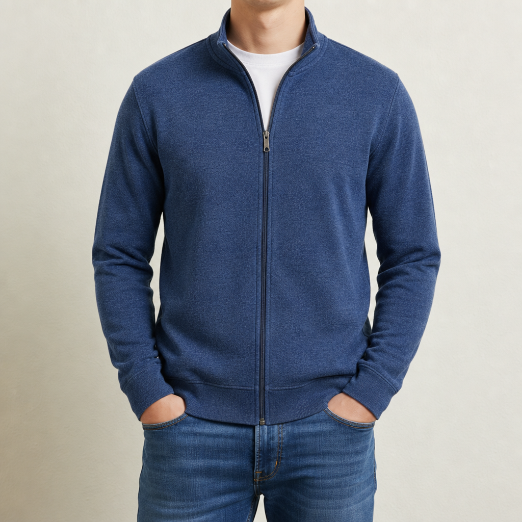 Como Full-Zip Fleece Jacket in Blue
