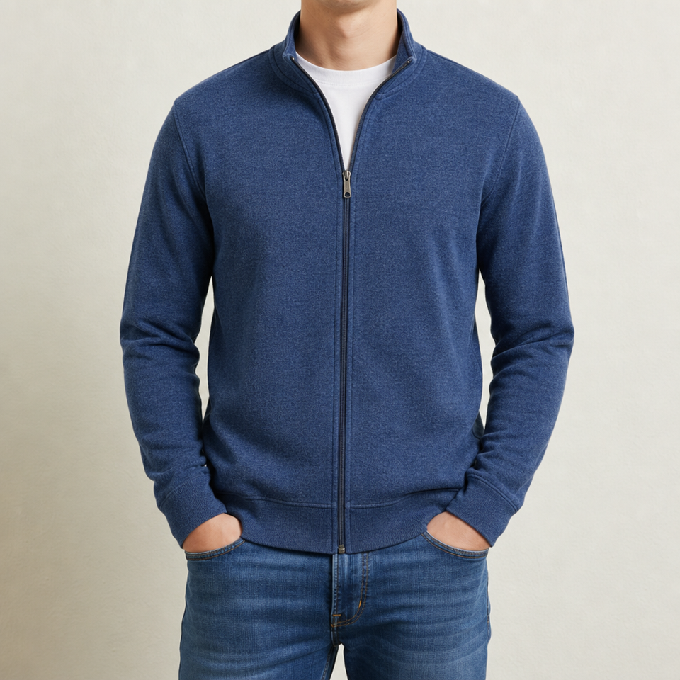 Como Full-Zip Fleece Jacket in Blue