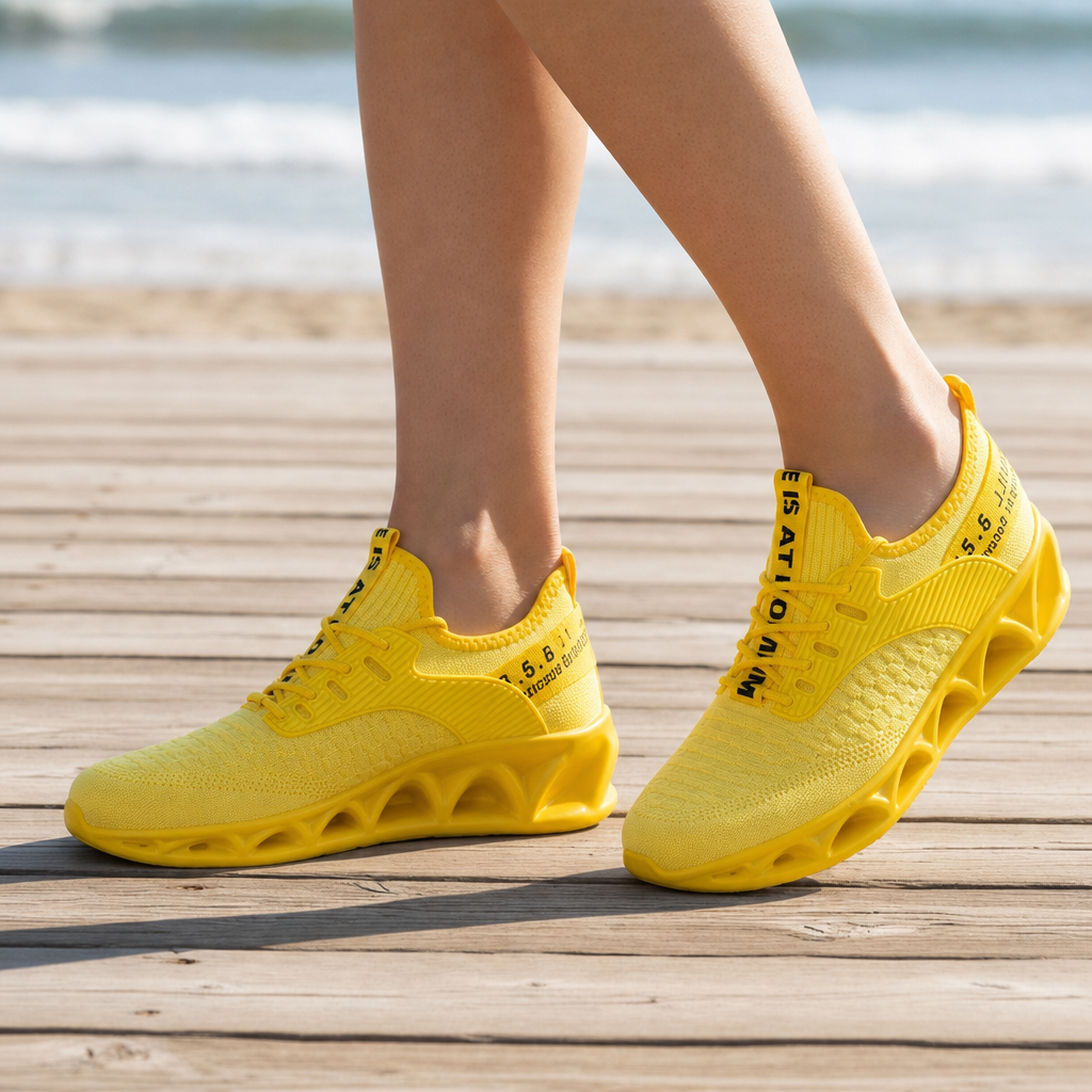 Monsaraz Bold Blade Sneakers in Yellow