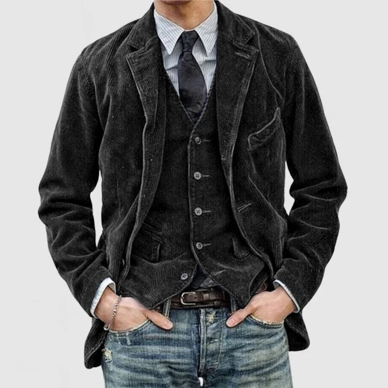 Vicenza Corduroy Blazer with Matching Waistcoat