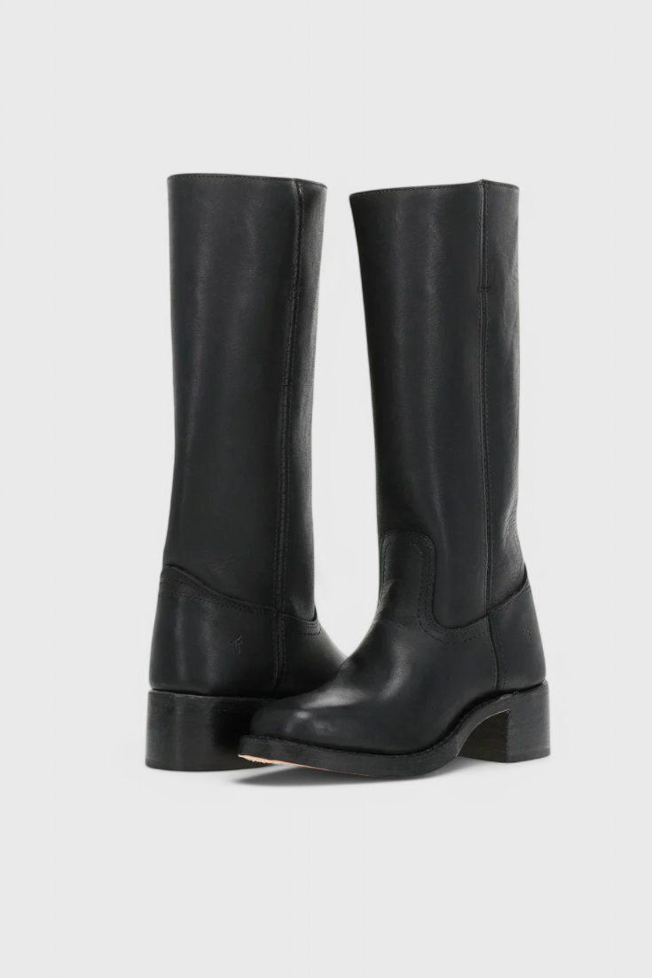Lecco Tall PU Leather Boots