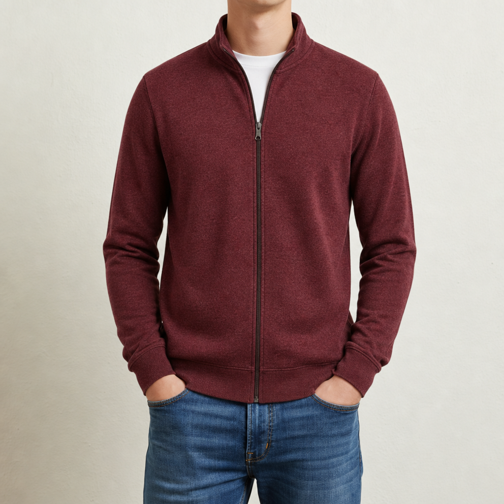 Como Full-Zip Fleece Jacket in Red