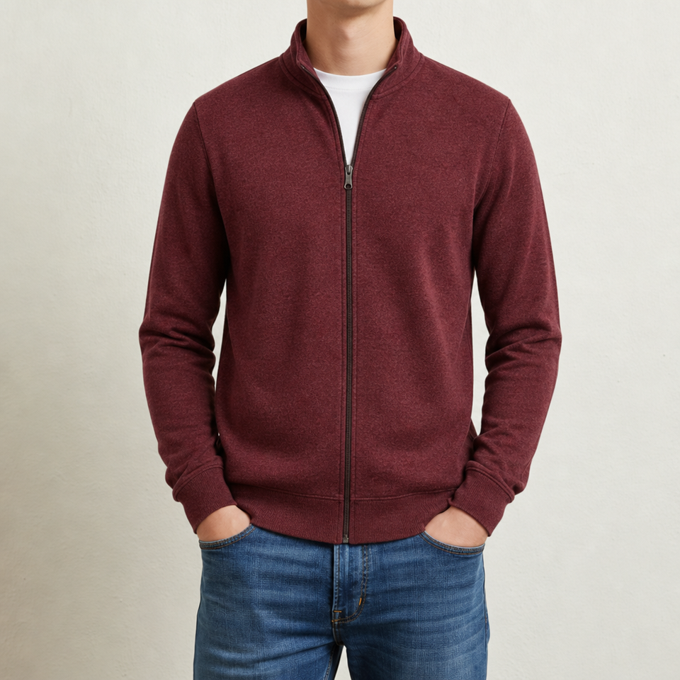 Como Full-Zip Fleece Jacket in Red