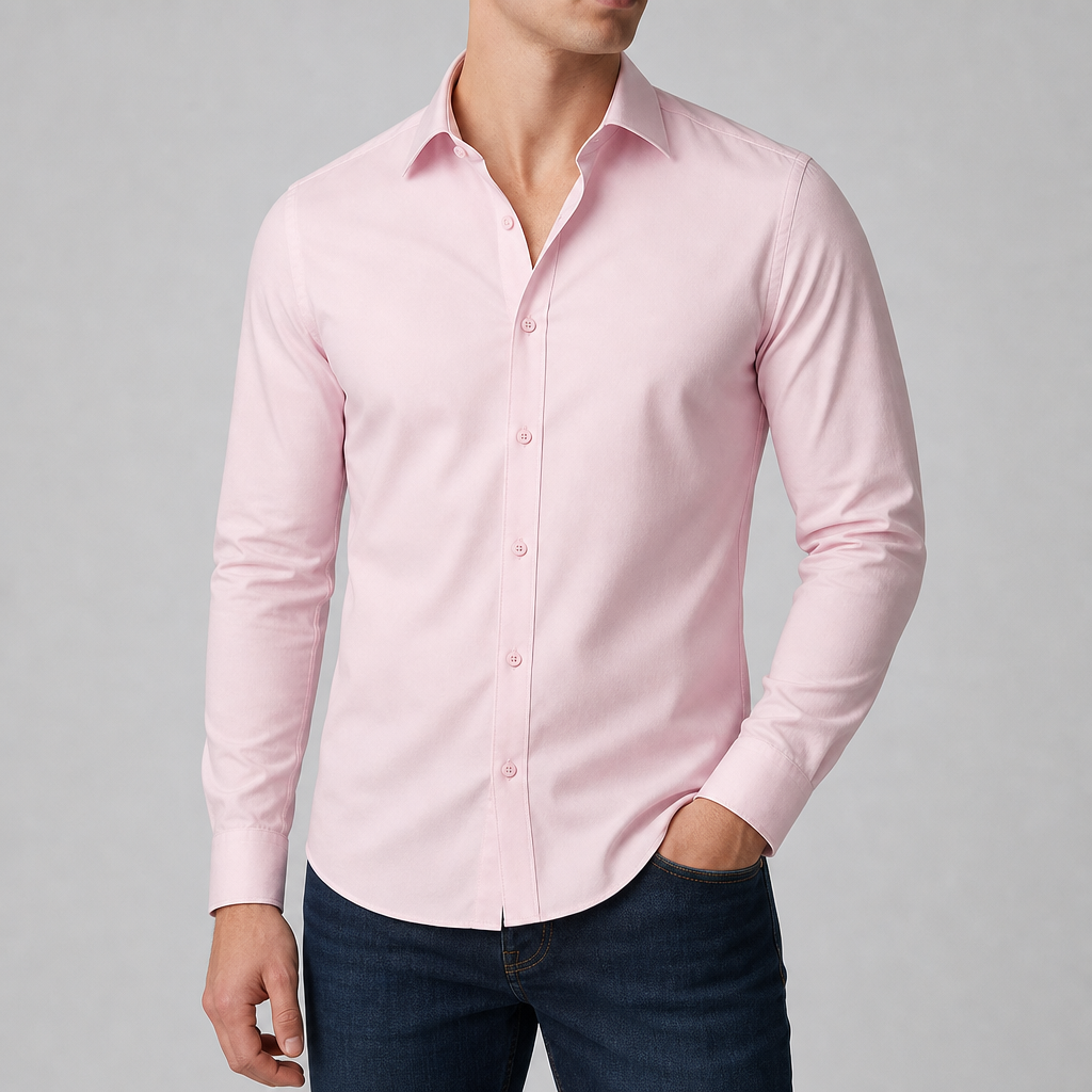 Perugia Slim Fit Dress Shirt in Pink