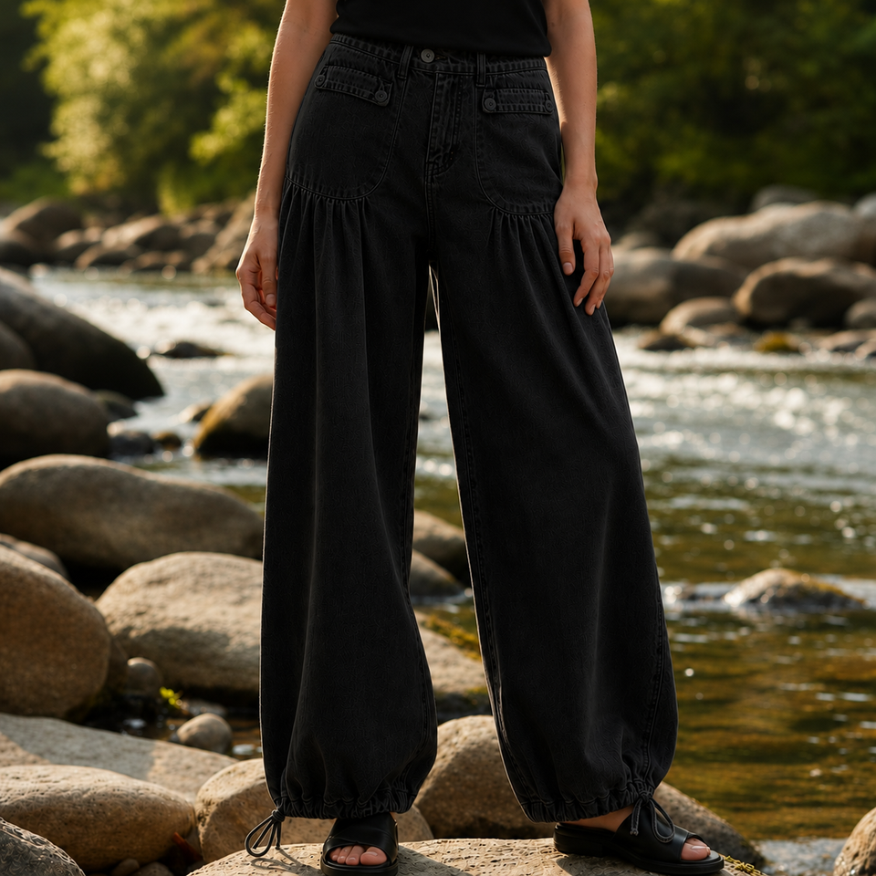 Tinos Denim Balloon Pants