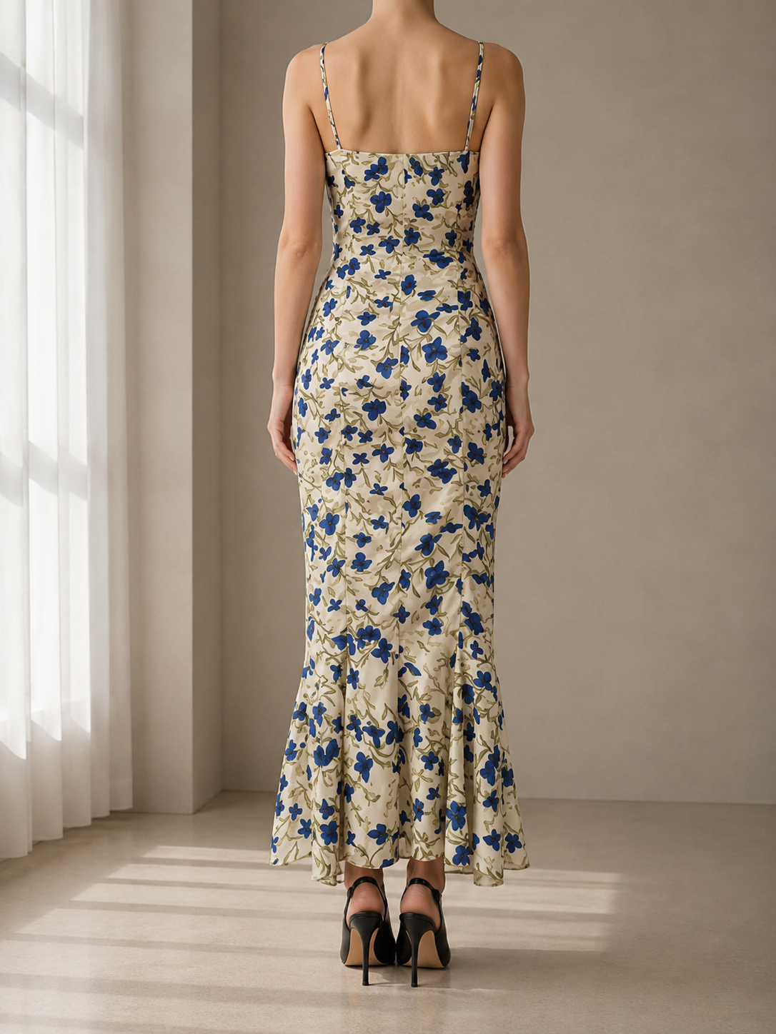 Villefranche Floral Ruffle Maxi Dress