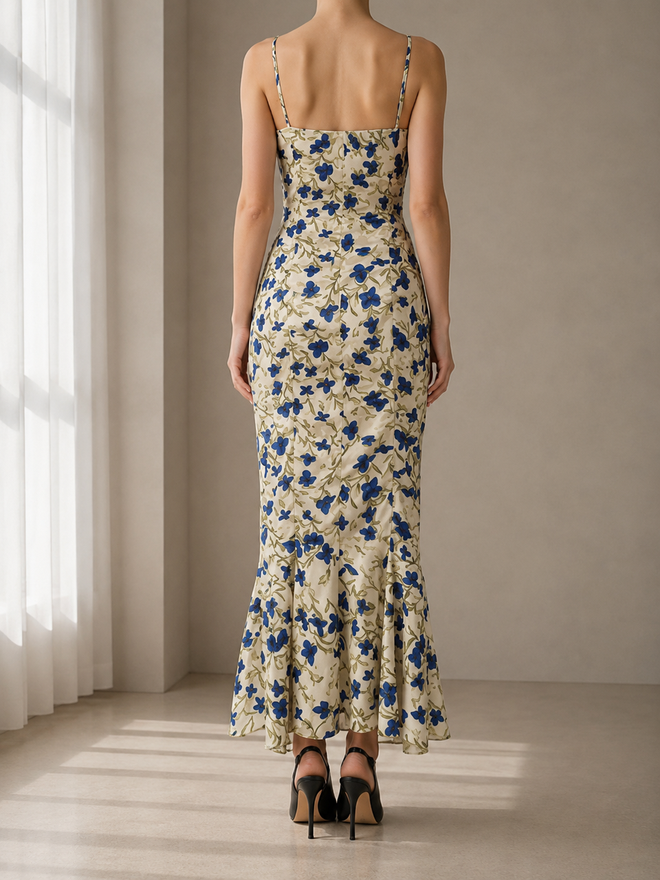 Villefranche Floral Ruffle Maxi Dress