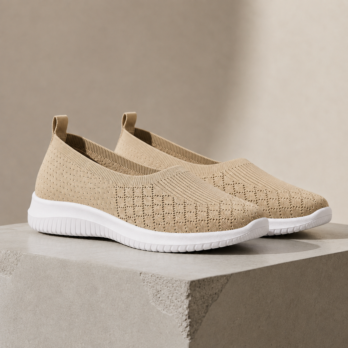 Larnaca Knit Mesh Slip-On Sneakers