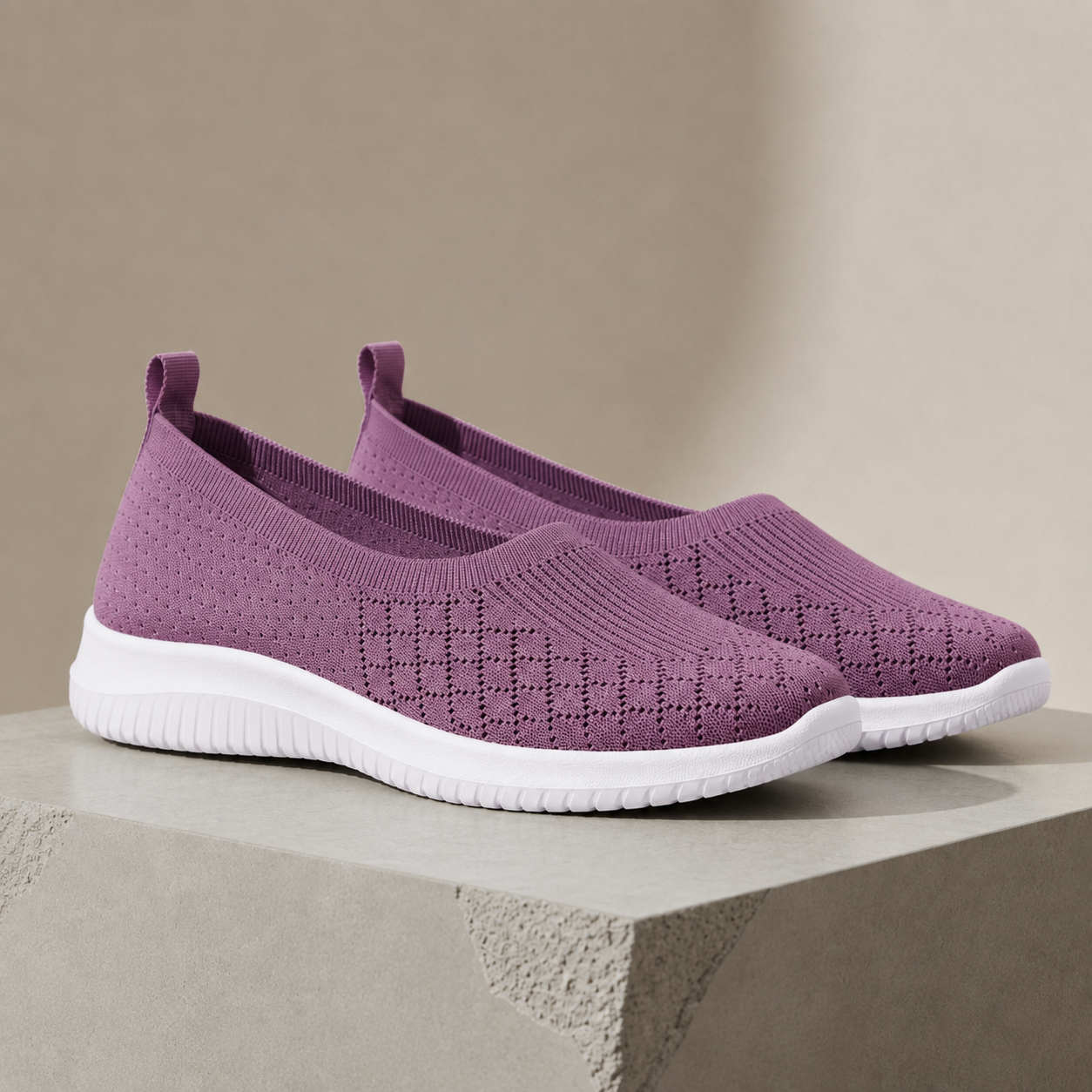 Larnaca Knit Mesh Slip-On Sneakers