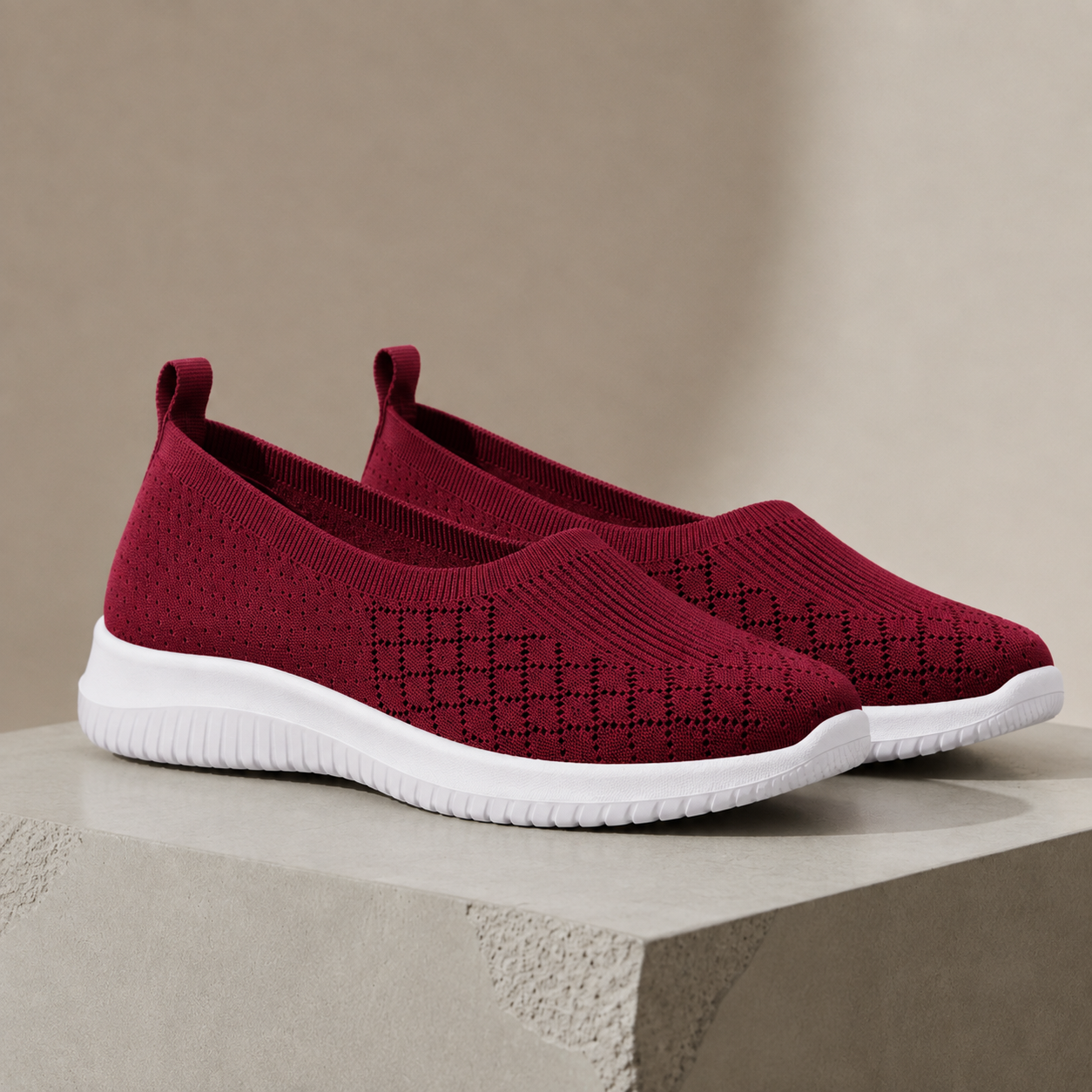 Larnaca Knit Mesh Slip-On Sneakers