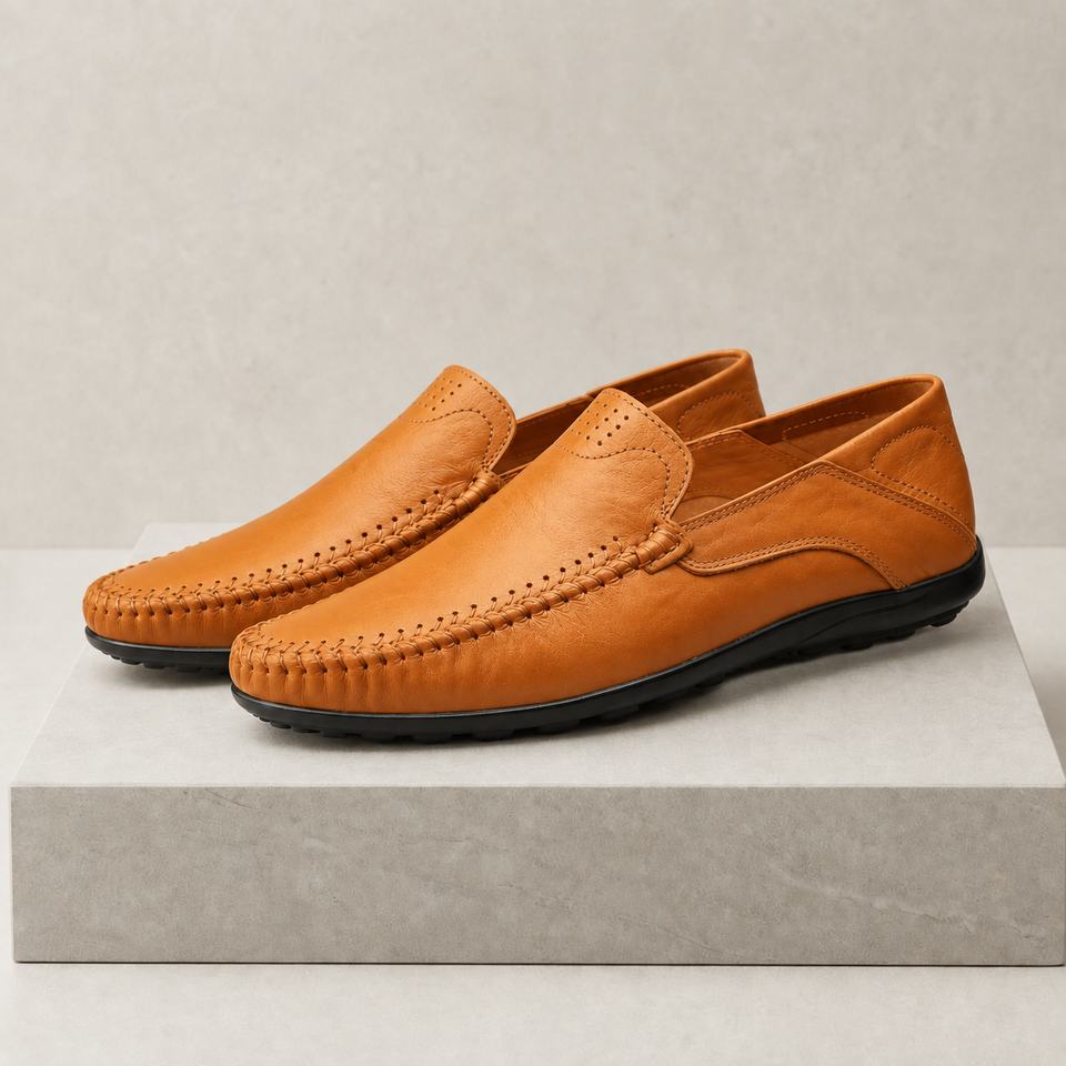 Ikaria Leather Slip-On Loafers