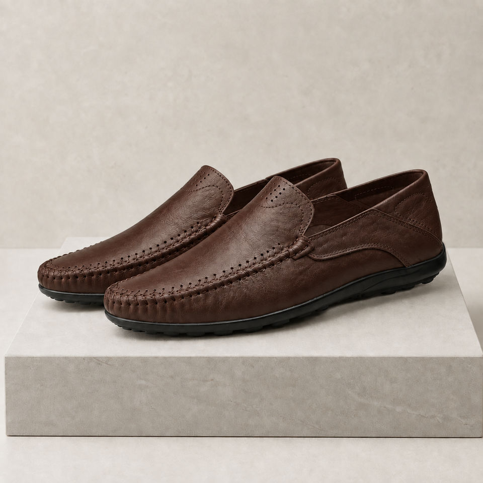 Ikaria Leather Slip-On Loafers