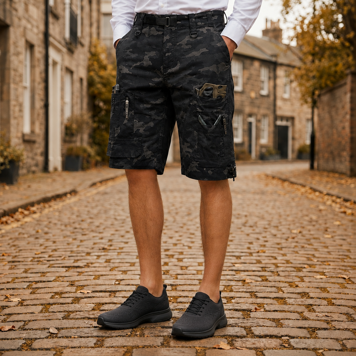 Soller Tactical Camo Cargo Shorts