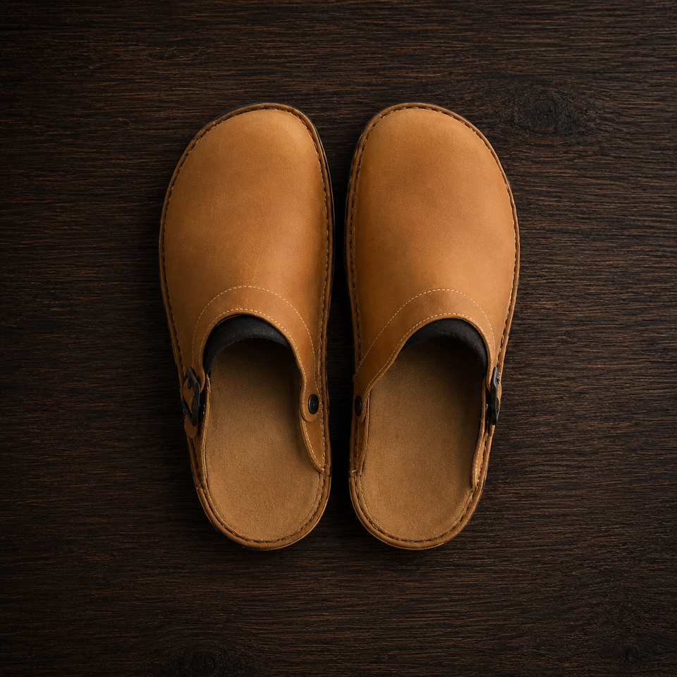 Kea Leather Buckle Clogs