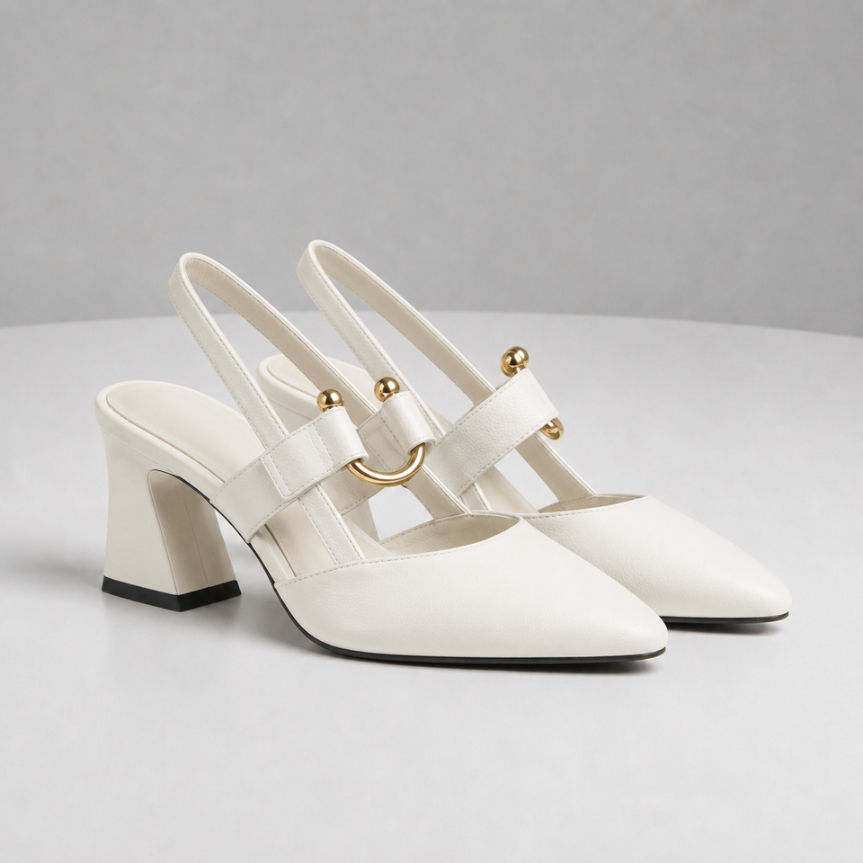 Sete Slingback Block Heel Pumps