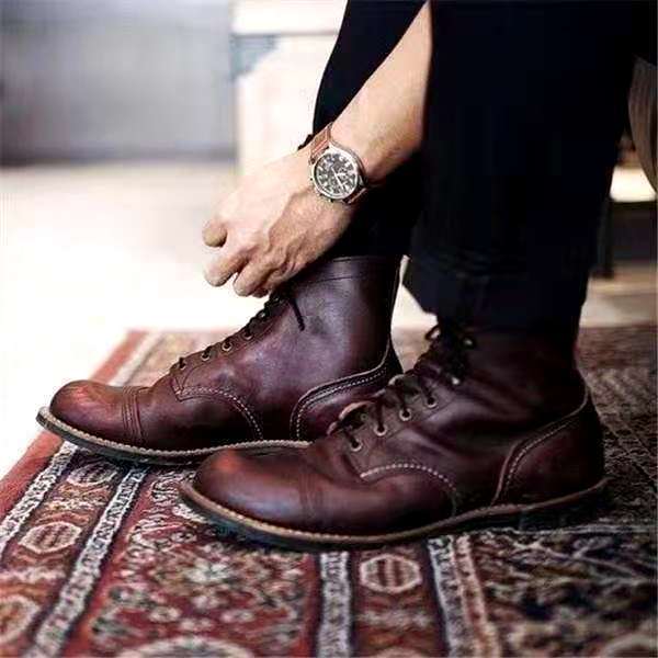 Parma Leather Lace-Up Boots