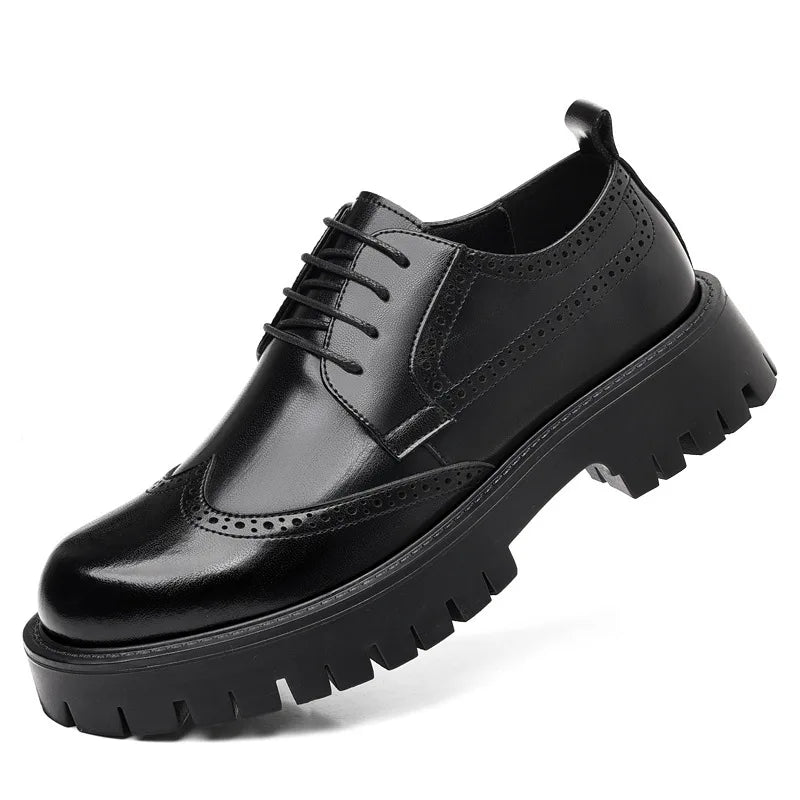 Savona Luxury Oxford Elevator Dress Shoes