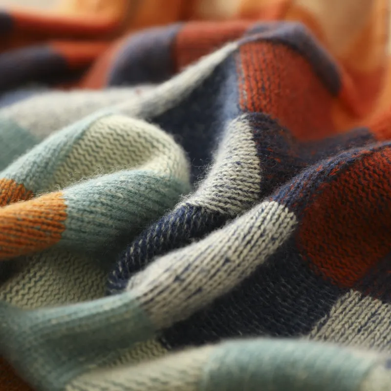 Saluzzo Patchwork Turtleneck Sweater