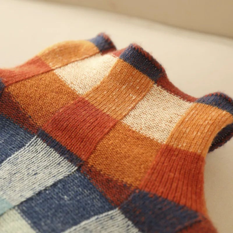 Saluzzo Patchwork Turtleneck Sweater