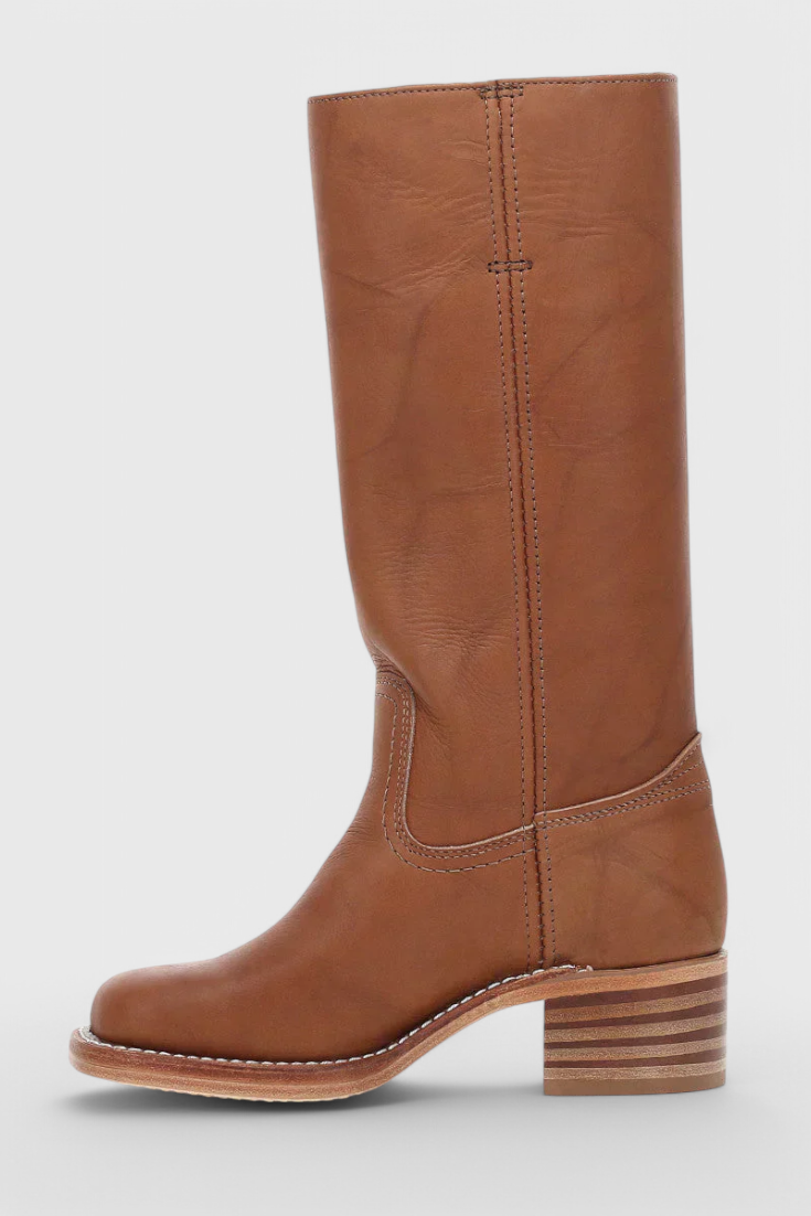 Lecco Tall PU Leather Boots