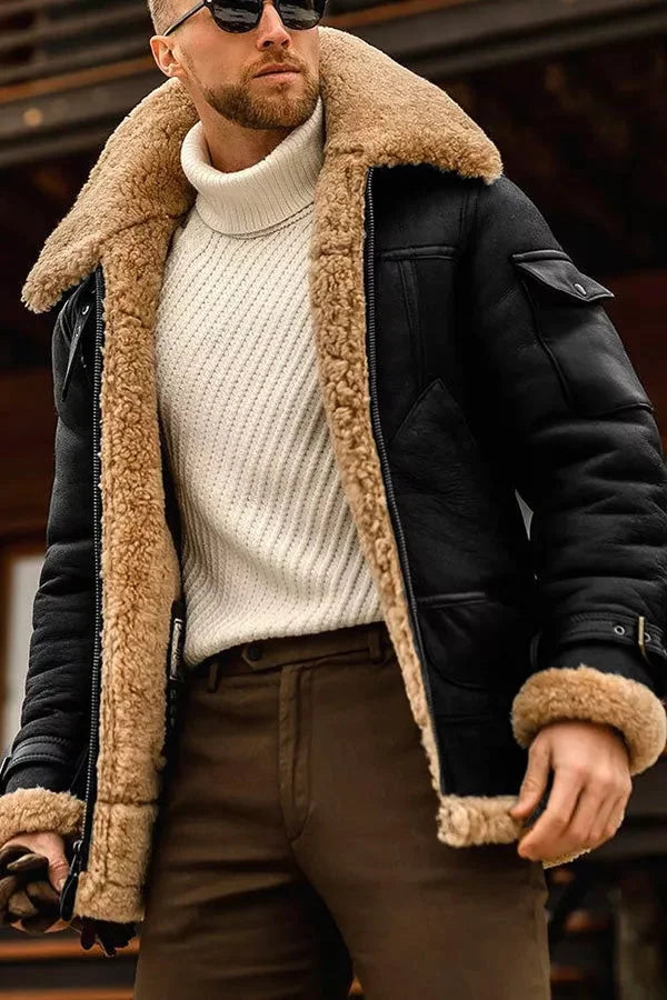 Novara Thick Faux Leather Jacket