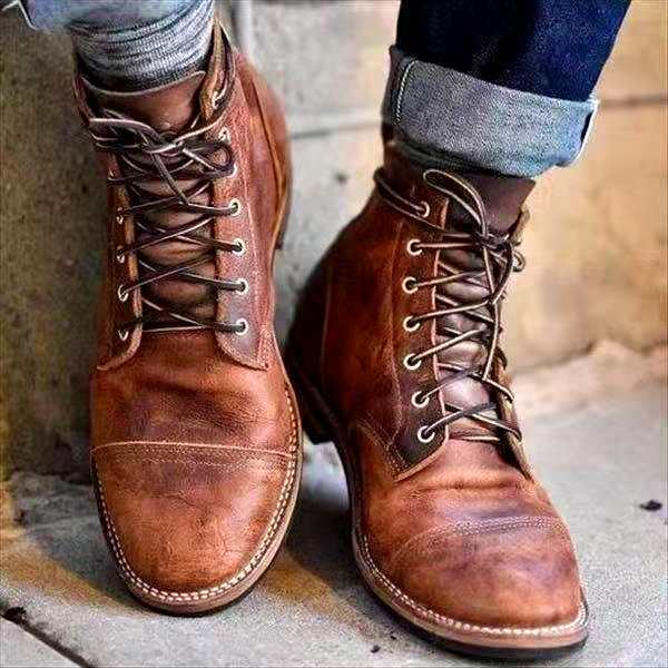 Parma Leather Lace-Up Boots