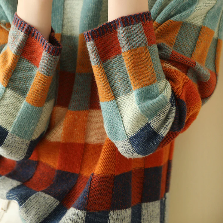 Saluzzo Patchwork Turtleneck Sweater