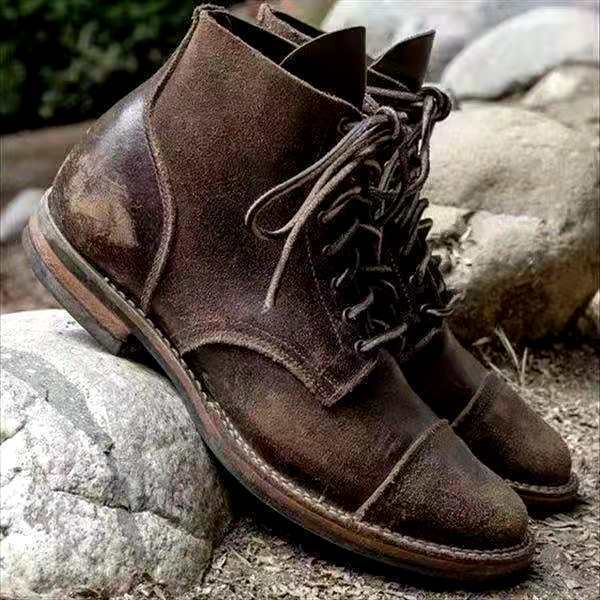 Parma Leather Lace-Up Boots