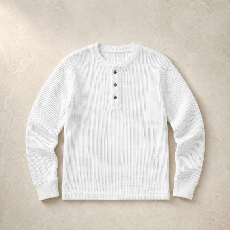 The Fulton Men's Waffle Knit Henley